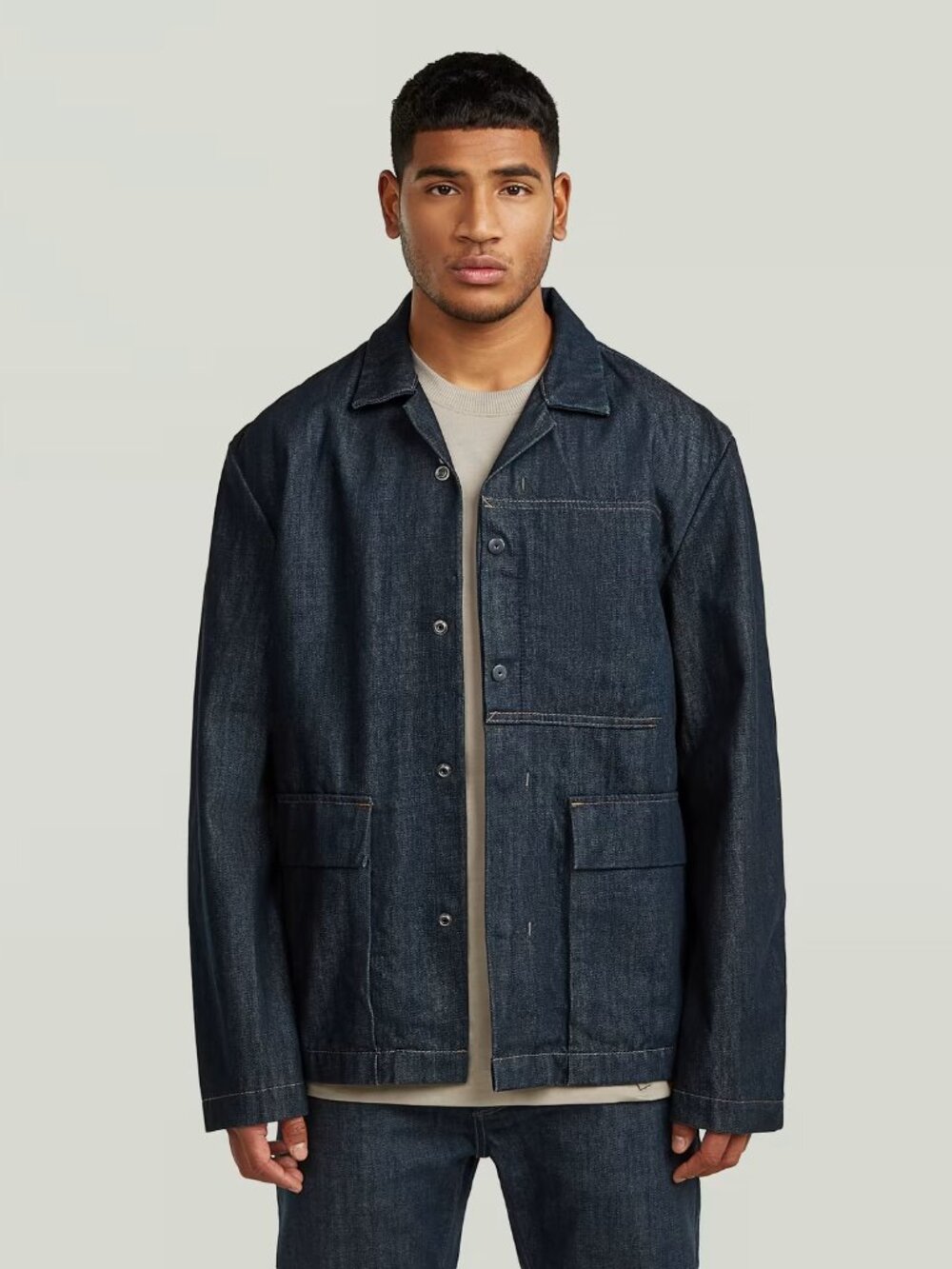 NWT G-STAR Men's Marseille Blazer Bruno Selvedge Denim Dark Blue Size M
